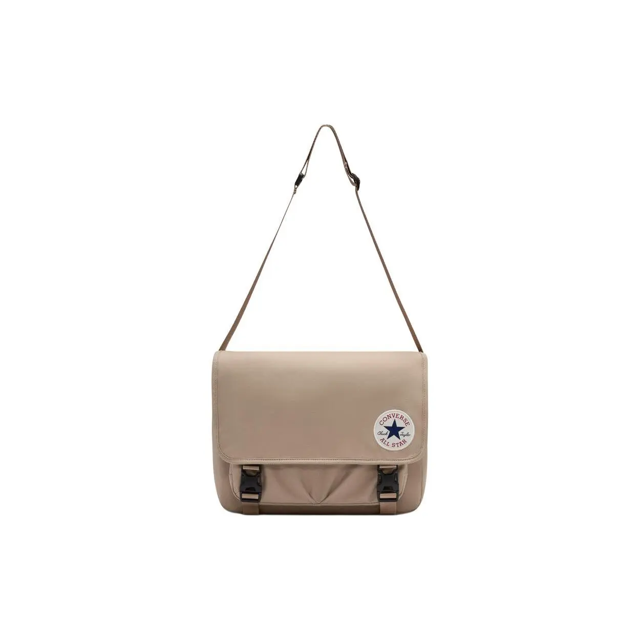 Converse Chuck Taylor Polyester Messenger Bag for Men and Women – Retro Brown Casual Style