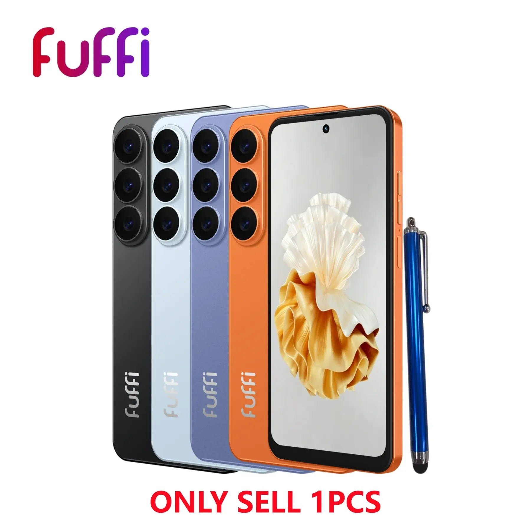 FUFFI S26 Pro 6.56-inch HD display, stylus included, 3GB RAM, 32GB ROM, octa-core processor, 4G network, dual SIM dual standby, 3100mAh battery, 2MP + 7MP camera, Android smartphone