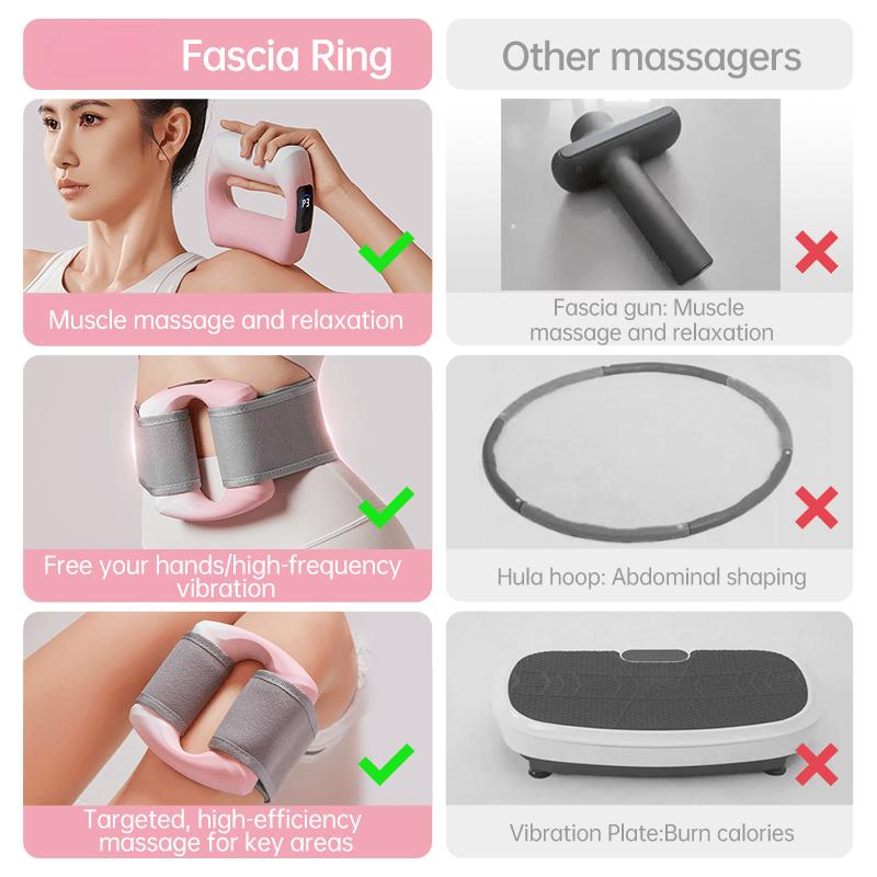 Massage Ring -Magic Ring, Multiple Adjustable Levels, 99-Level Scientifically Designed Variable Frequency, Muscle Massage For Full Body Recovery, Portable & Lightweight Design, Perfect Gift For Women Pink