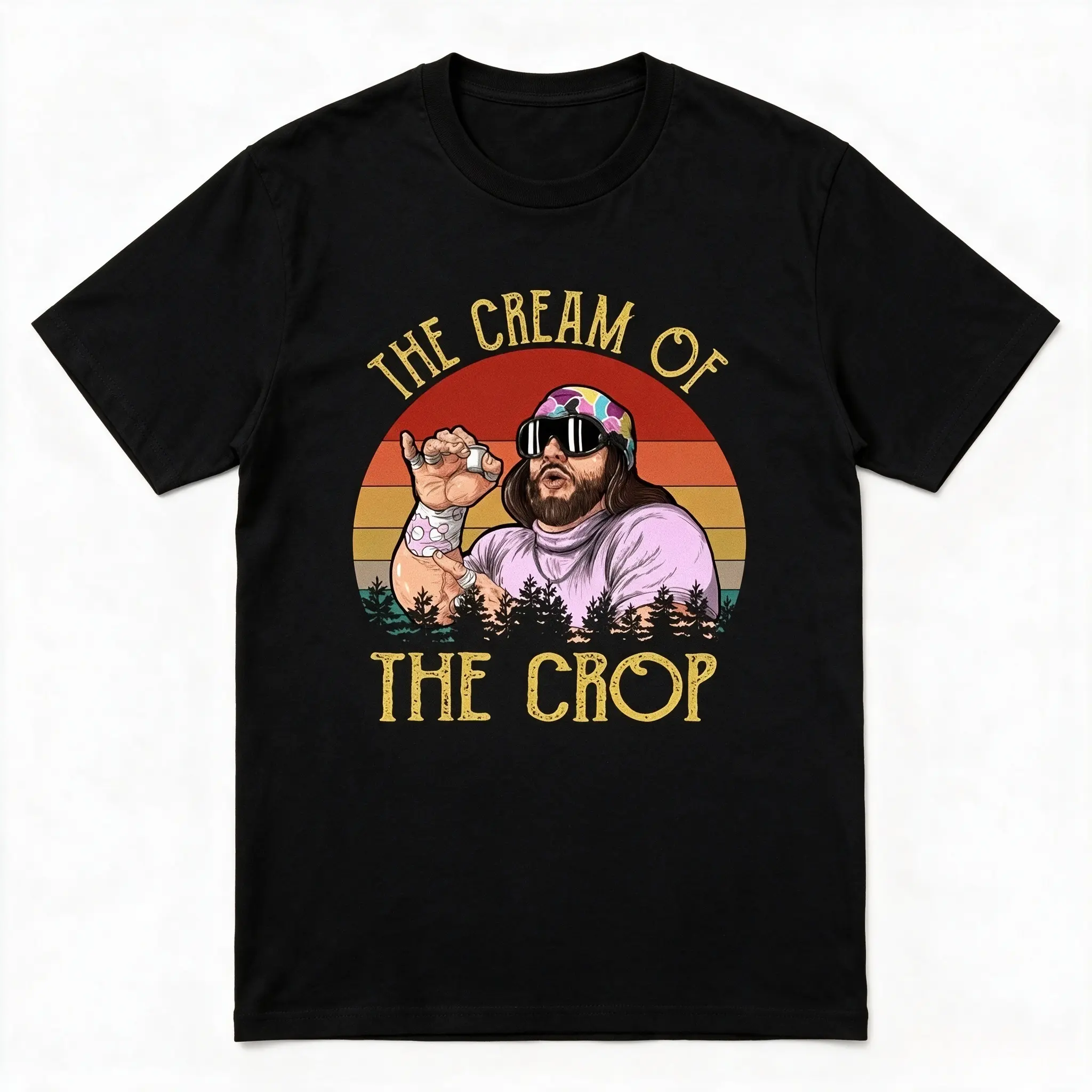 Macho The Cream of The Crop Vintage Funny Vintage Retro T-Shirt, Randy Savage Shirt, Macho Man Shirt