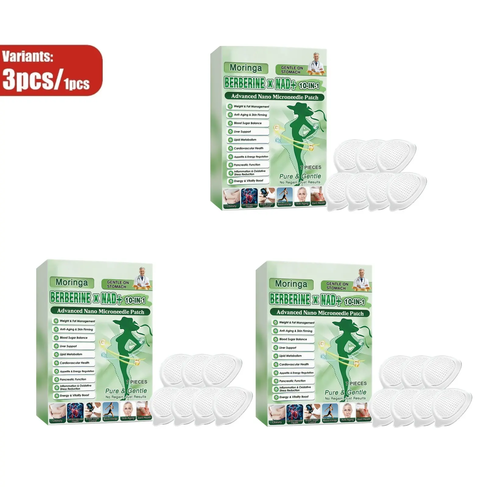 Moringa Body Care Patches, Lightweight Breathable Design, Comfortable Daily Targeted Care, Support Local Nourishment & Hydration