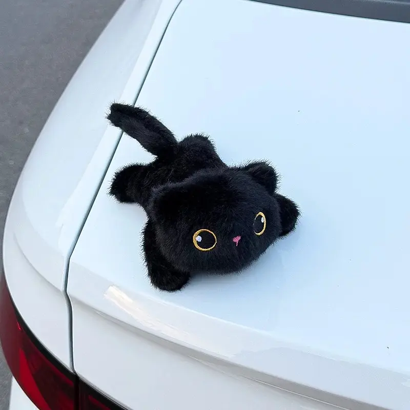 Magnetic Cartoon Animal Clip-On Car Ornament, Cute Car Exterior Roof Trunk Decoration, Multi-Purpose Fridge Magnet Doll, Cool Car Decorations