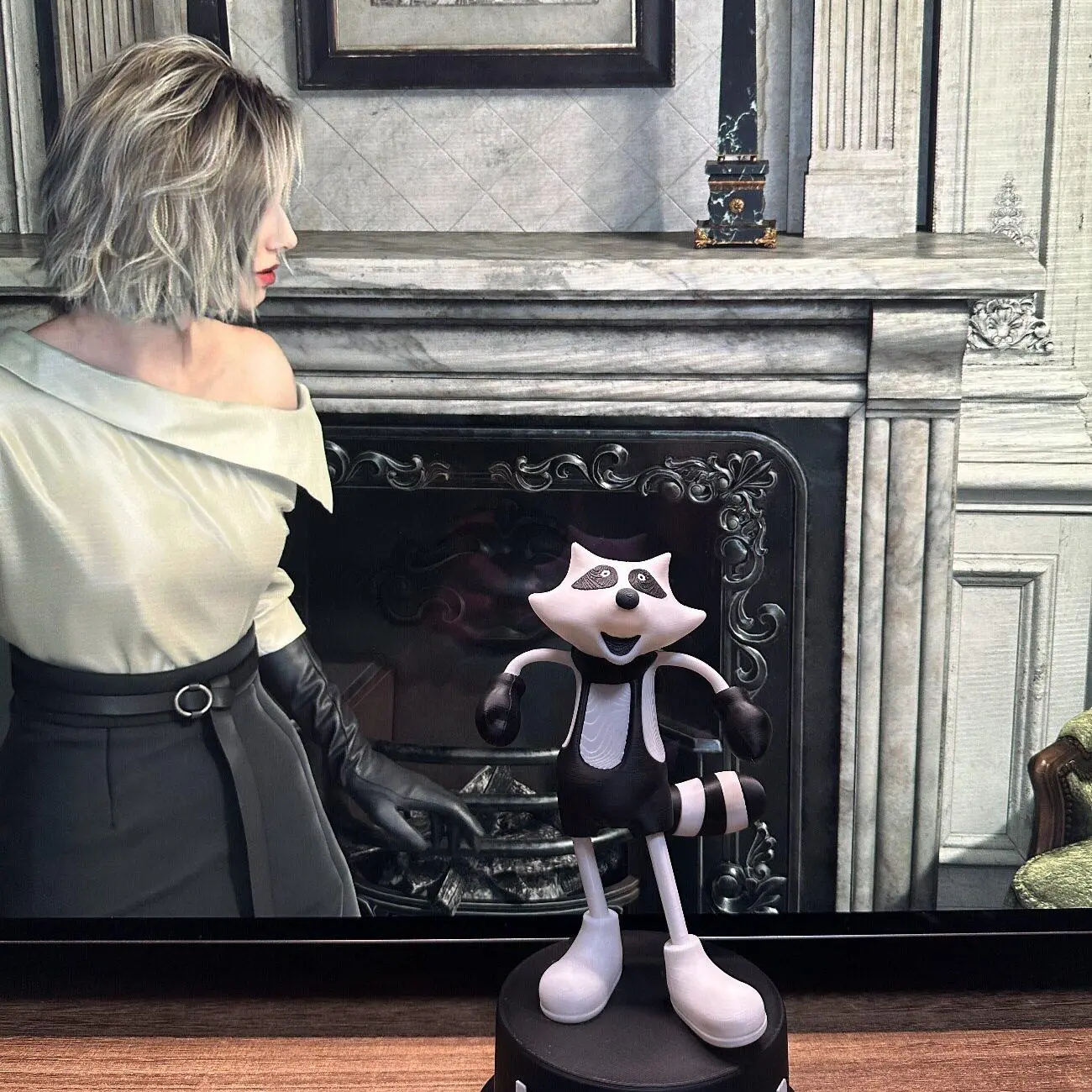 Resident Evil 9 Mr Raccoon Requiem Game Peripheral 3d Printed Model Film And Television Merchandise Desk Decor Ornament In Stock