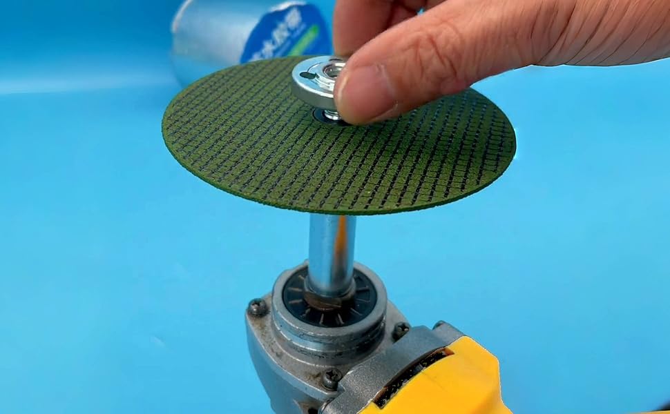 5/8"-11 Angle Grinder Extension Shaft Connecting Rod 3PCS with 1PC Universal Adjustable Spanner and 3 Sets Flange Nut, Compatible with Makita, Dewalt, Bosch, Hitachi, Milwaukee, Metabo and other brands