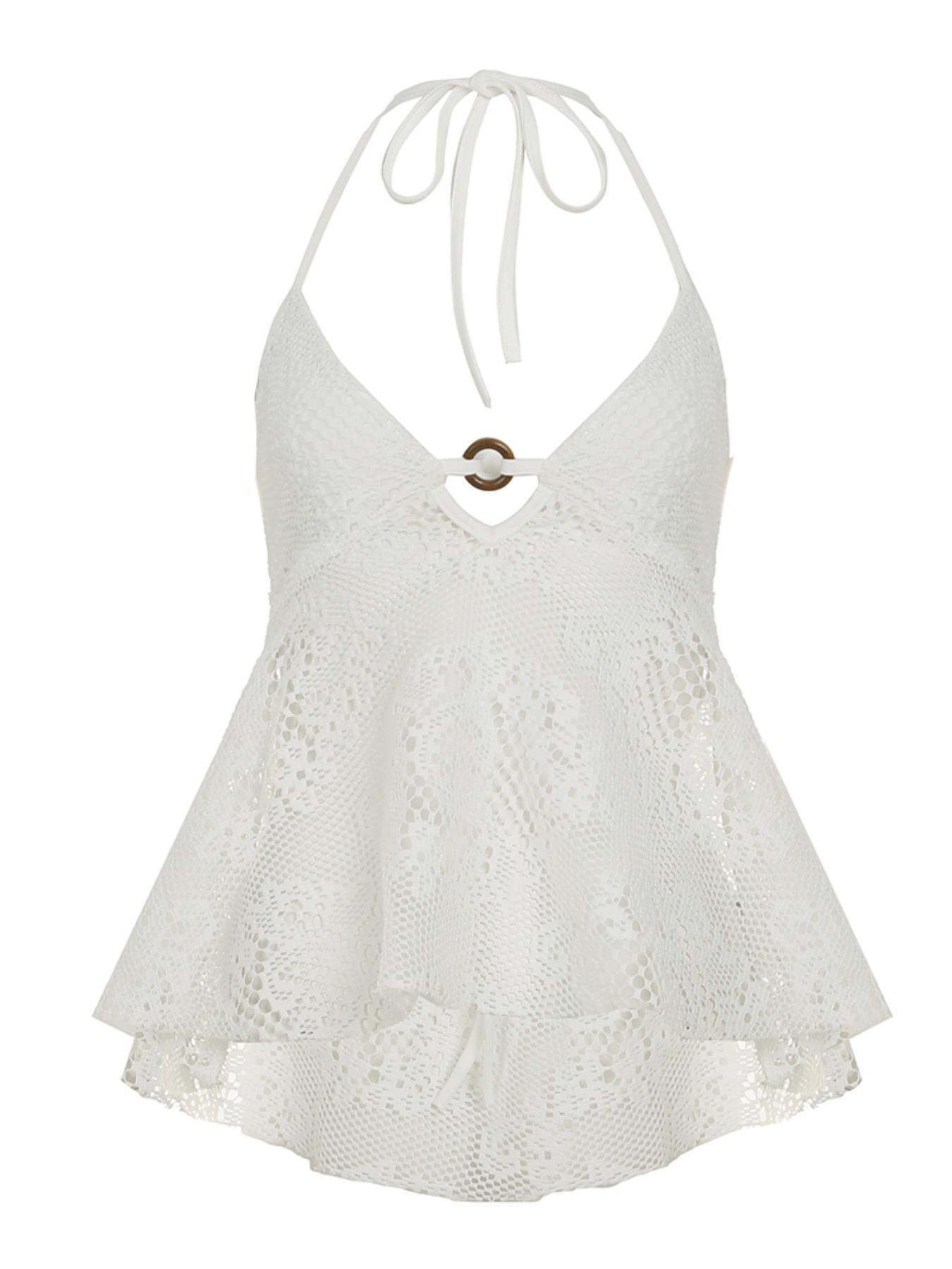 Women's Solid Color  Cami Top, Casual Breathable Chic Sleeveless Top for Summer, Women's Clothing for Beach Holiday, Womenswear