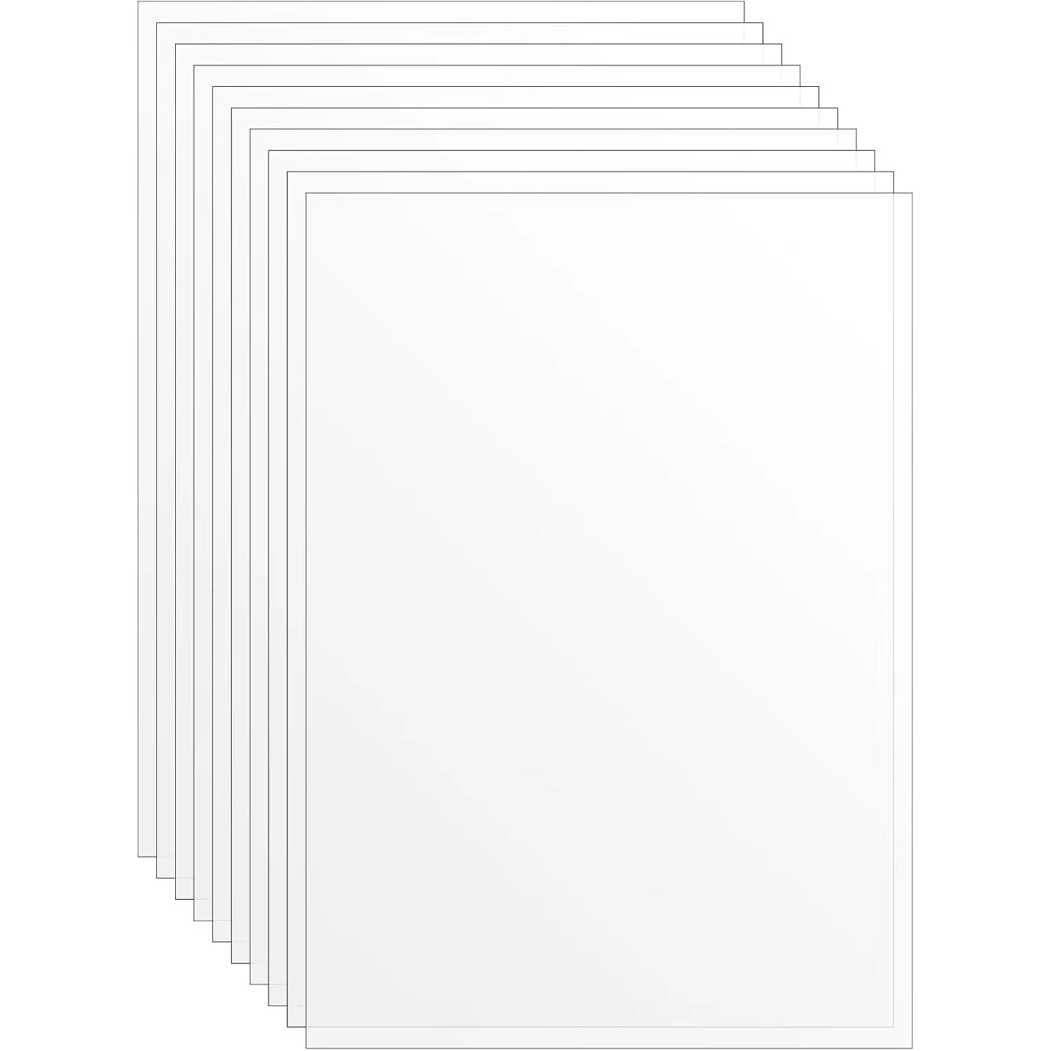 10 count Heat Resistant Acetate Sheets, 5.8 X 8.3 Inch Clear Acetate Sheets for Crafts, Transparent Plastic Sheet Heat Shrink Papers for DIY Crafts, Scrapbook, Easy to Cut
