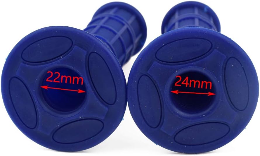7/8 Inches Universal Motorcycle Grips Hand Grips for CRF50 CRF125 YZ80 YZ85 YZ250 KLX110 TTR125 SSR125 Pit Dirt Bike Off Road Parts Blue Rubber 7/8 Inches Universal Motorcycle Grips Hand Grips for CRF50 CRF125 YZ80 YZ85 YZ250 KLX110 TTR125 SSR125 Pit Dirt Bike Off Road Parts Blue Rubber