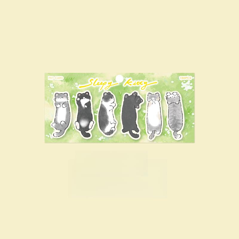 720 sheets/set of cartoon cute style post-it notes Cat theme Note-taking and message use can also be used to decorate notebook cards.