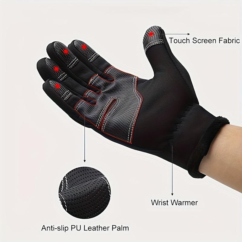Heated Winter Gloves with Touch Screen Capability - Designed to Be Windproof And Warm, for Skiing And Cycling. These Outdoor Sports Gloves Are Anti-Slip And Shock-Absorbing, Ideal for Both Men And Women During The Fall Touchscreen Multi-Temperature wind