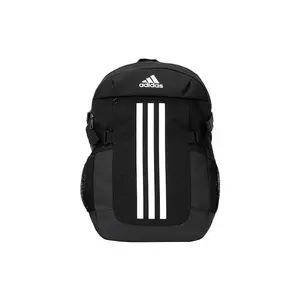 Adidas Power Vi Polyester Backpack for Men and Women – Classic Three-Stripes Design in Black