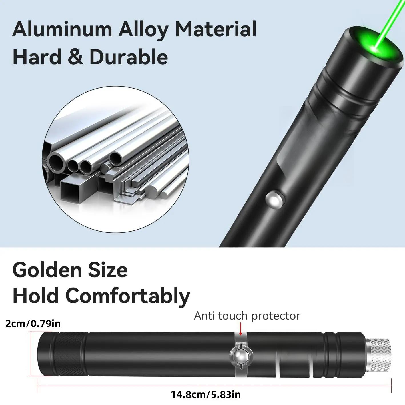 USB Rechargeable Pet Laser Toy, Laser Pointer, Low Power Safe Design, Interactive Wall Projection, Indoor Outdoor Use, Includes & Lasers