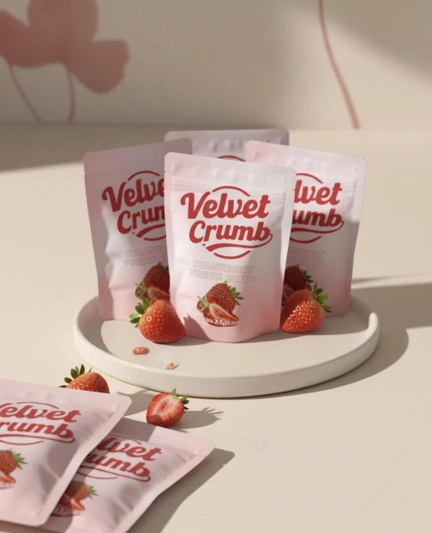 Freeze Dried Strawberries, 25g x 6 Packs, Crispy Natural Fruit Snacks, No Added Sugar, Gluten-Free, Non-GMO, Perfect for Travel & On-the-Go Dry