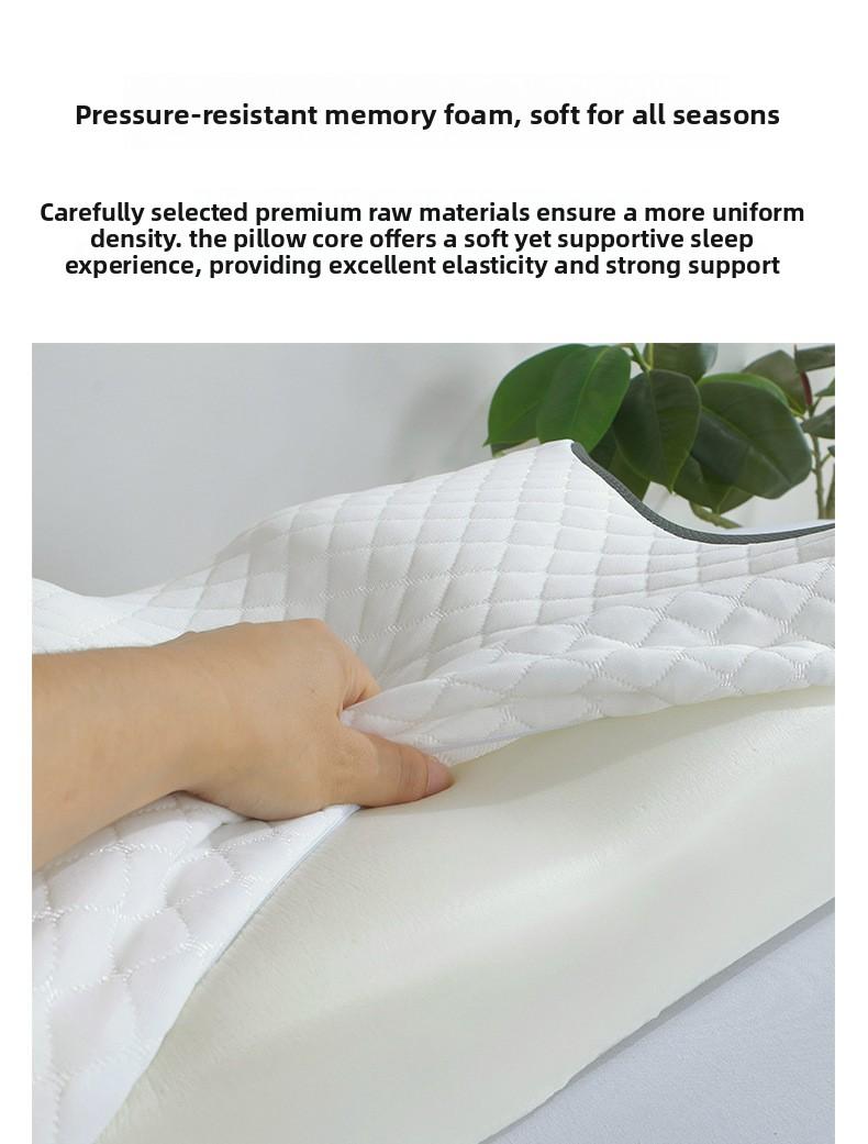 Butterfly-shaped rolled memory foam neck pillow, butterfly-shaped slow-rebound pillow for home use, hotel cervical spine support pillow