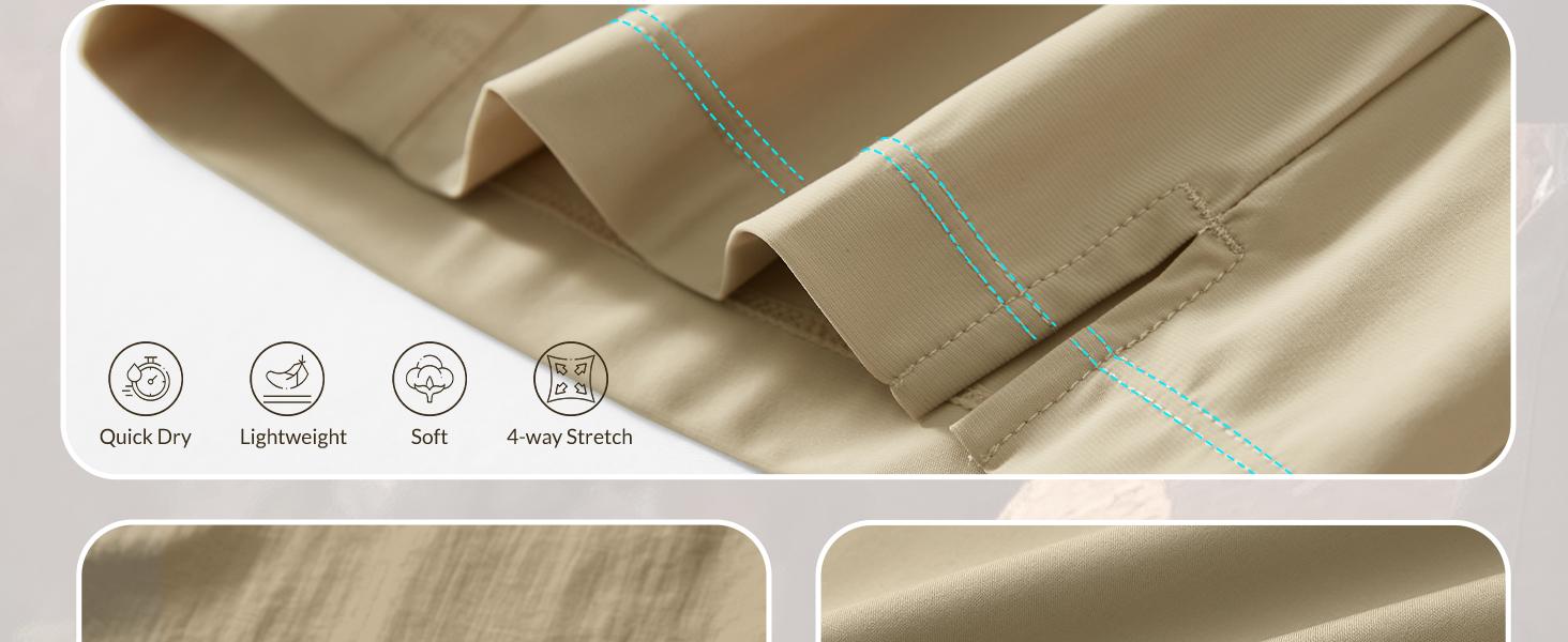 baleaf Women's Hiking Long Shorts 9" Quick Dry Hiking Bermuda Cargo for Curvy Lightweight Knee Length Shorts Pockets -dga003