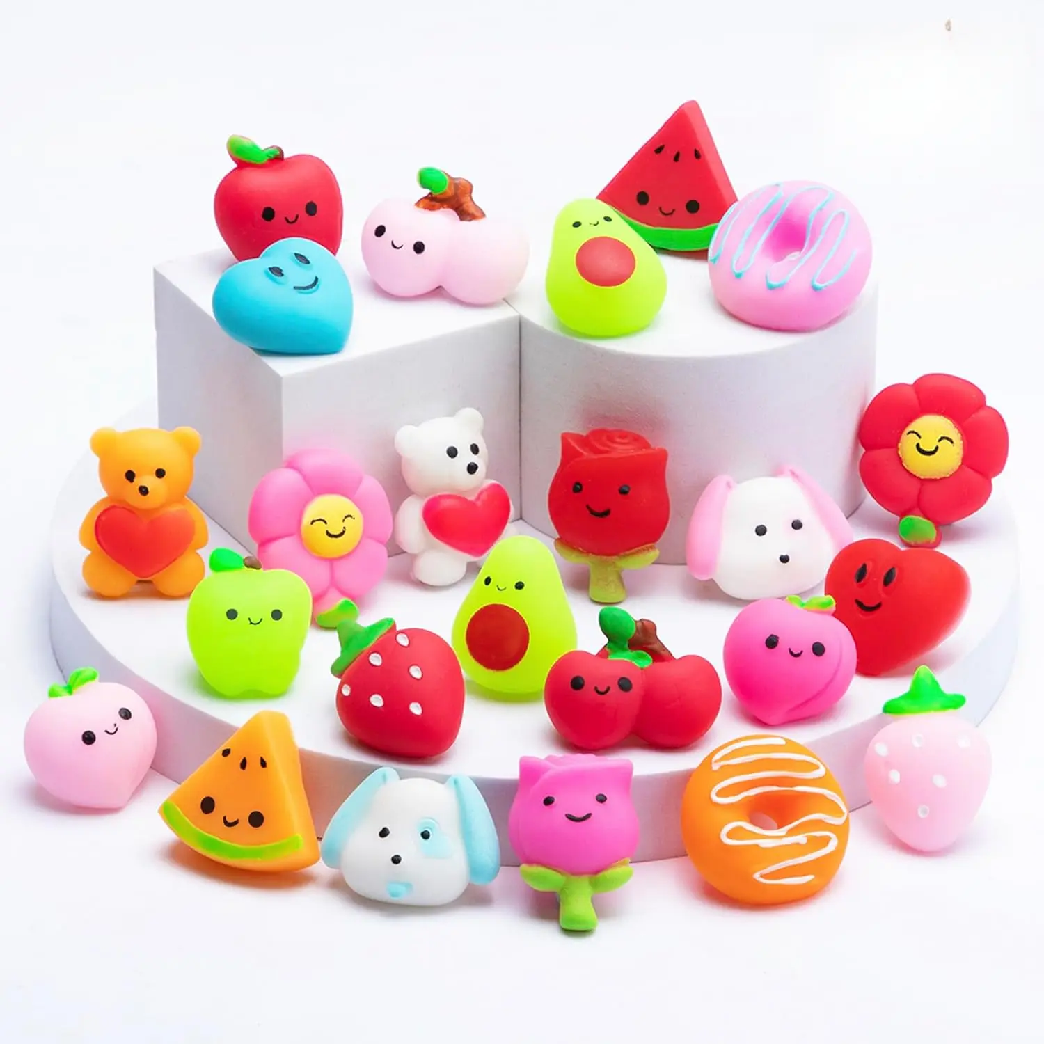 36 Pcs Unisex Festive Valentine's Day Mochi Squishy Toys - Baby & Maternity Party Favors, Stress Relief Gifts, Game Prizes, New Model