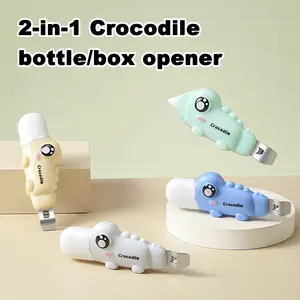 Summer Essential Bottle Opener Tool, Two-In-One Crocodile Head Tool, Magnetic Refrigerator Magnet, Portable Home Utility