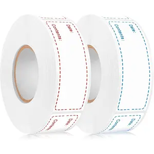 1000 count Removable Freezer Labels,1 x 3 Inch  Labels for  Containers  Date Stickers Refrigerator  Storage Labels Easy Clean No