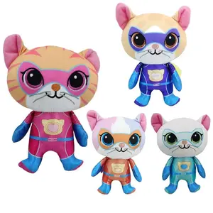 18cm Super Kitties Plush Doll Super Kitties Team Anime Plush Toys Soft Stuffed Animal Doll Kawaii Cat Plushie Doll Birthday Gift