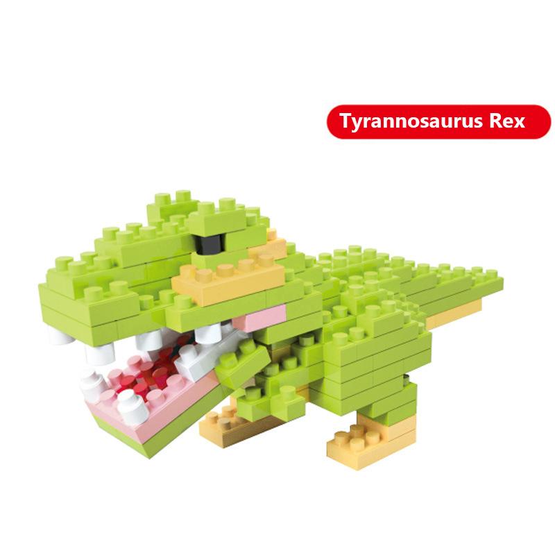 Mini Dinosaur Building Blocks Set, 5Pcs Nano Micro Bricks Dinosaur Model Kit, STEM Educational Toy for Kids, DIY Assembly Puzzle Gift for Boys & Girls