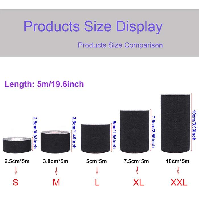 Waterproof Kinesiology Tape – Elastic Athletic Bands for Sports Recovery, Gym, Muscle Pain Relief & Strapping Support