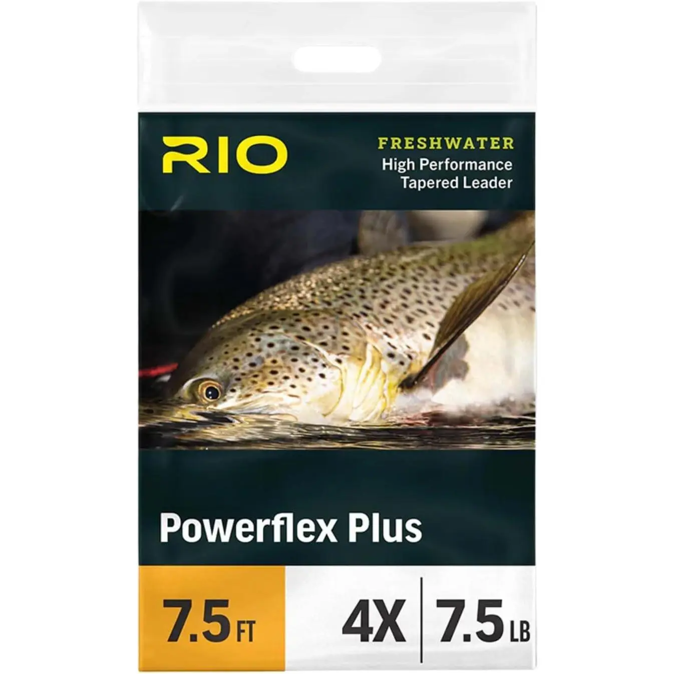 Trout Powerflex Plus Leader, Pre-Tied Loop for Easy Rigging,  Tapered Leader Line