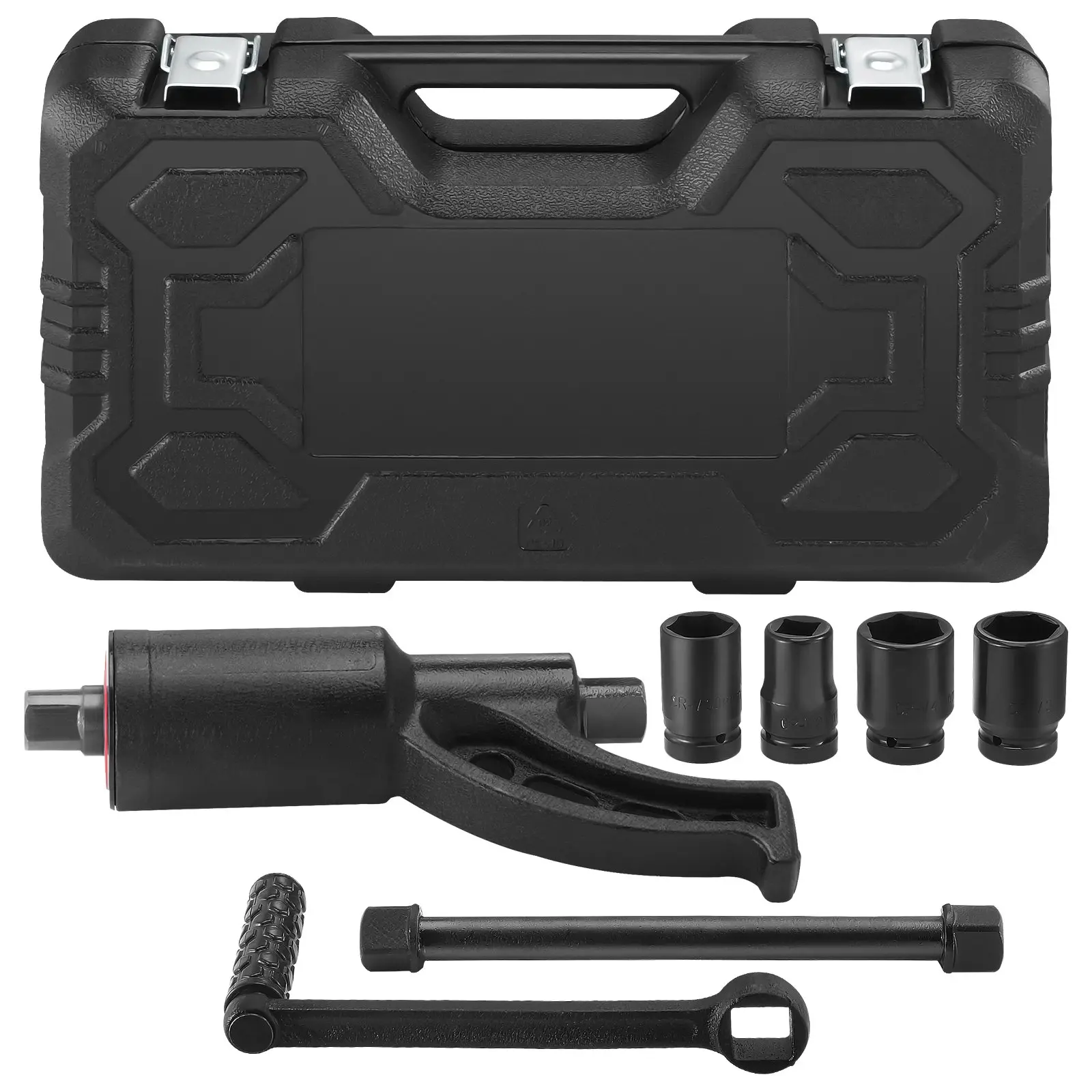 【DealsForYouDays】VEVOR Torque Multiplier, Heavy Duty Torque Multiplier Wrench Set, 1 Inch Drive Lug Nut Wrench Torque Multiplier, 1:58 4800N.m Lug Nut Remover, with 4 Sockets and Storage Case for Truck Trailer RV