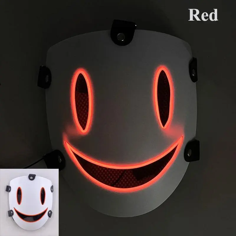 LED High Rise Invasion Mask Cosplay High Rise Invasion Anime Costume Accessories Mask luminous flashing mask for Halloween props