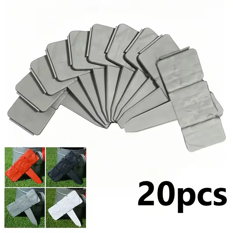 20pcs Plastic Garden Fence, Low Maintenance Foldable Modular Small Fence, Outdoor Lawn Landscape Divider, Patio Path Border Decor