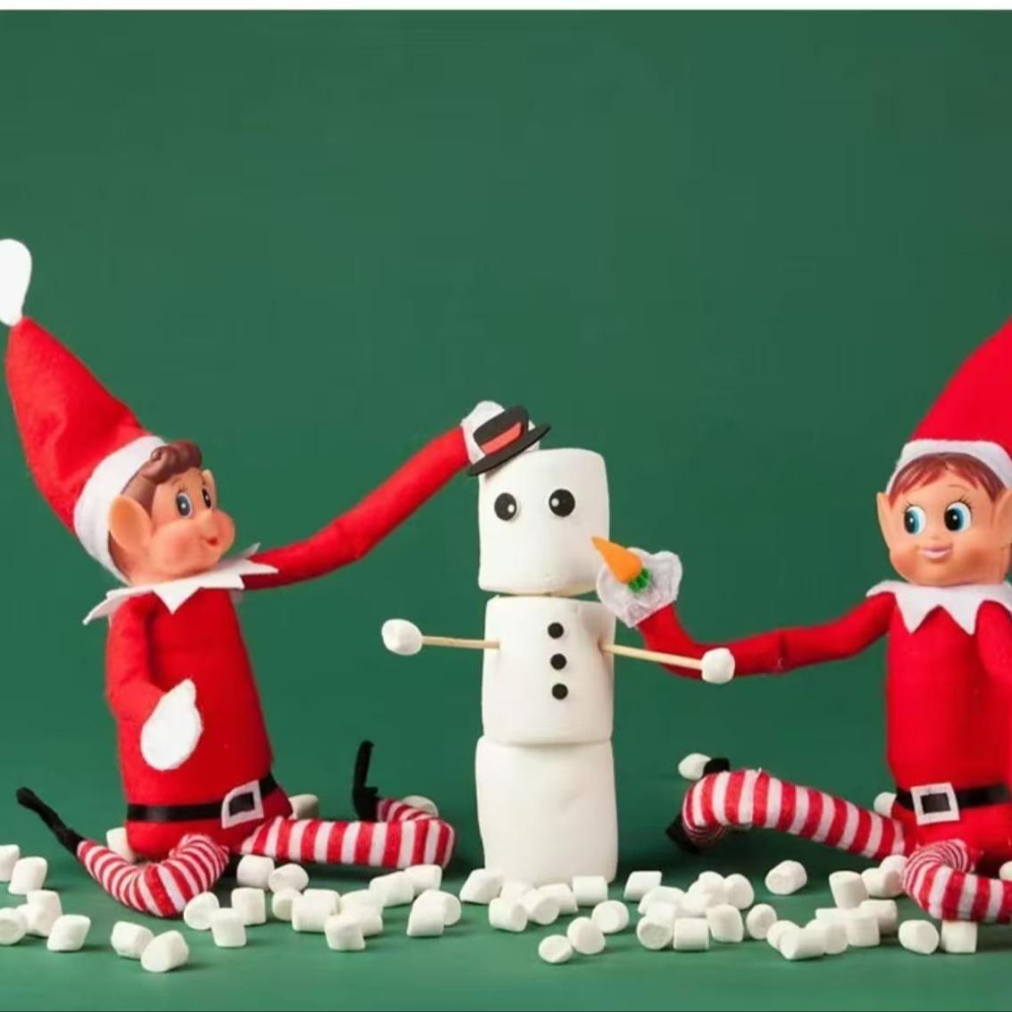 2026 New Holiday Plush Doll Christmas Elf Costume Toy, Unique Christmas Ornament, Holiday Decoration, Perfect Gift for Children and Adults.