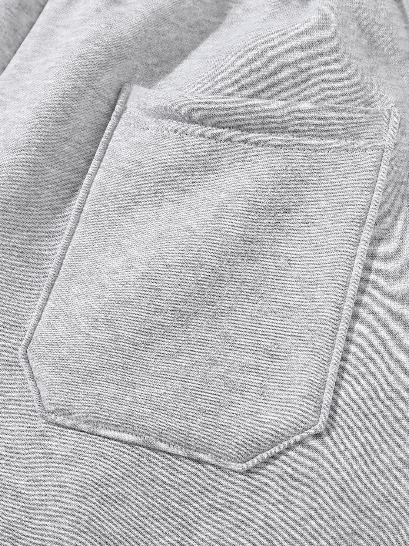 Men's Solid Thermal Lined Drawstring Waist Pants, Thermal Menswear Casual Comfy Regular Fit Straight Leg Trousers for Fall & Winter, Men's Bottoms for Daily Wear