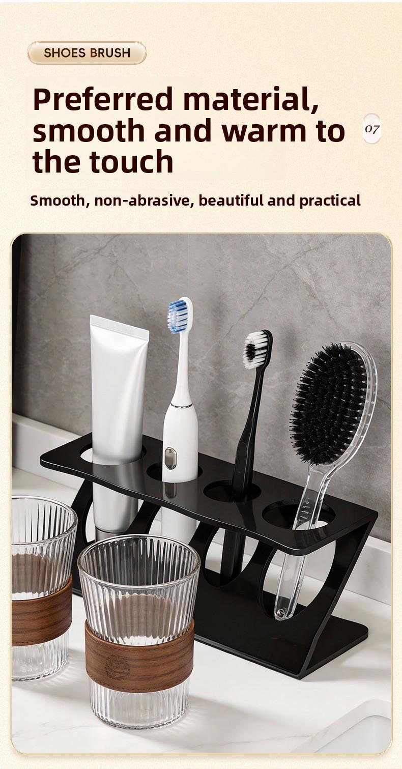 4-Slot Electric Toothbrush Holder, Modern Bathroom Countertop Organizer, Toothpaste Stand Storage Rack 4-Slot Electric Toothbrush Holder, Modern Bathroom Countertop Organizer, Toothpaste Stand Storage Rack