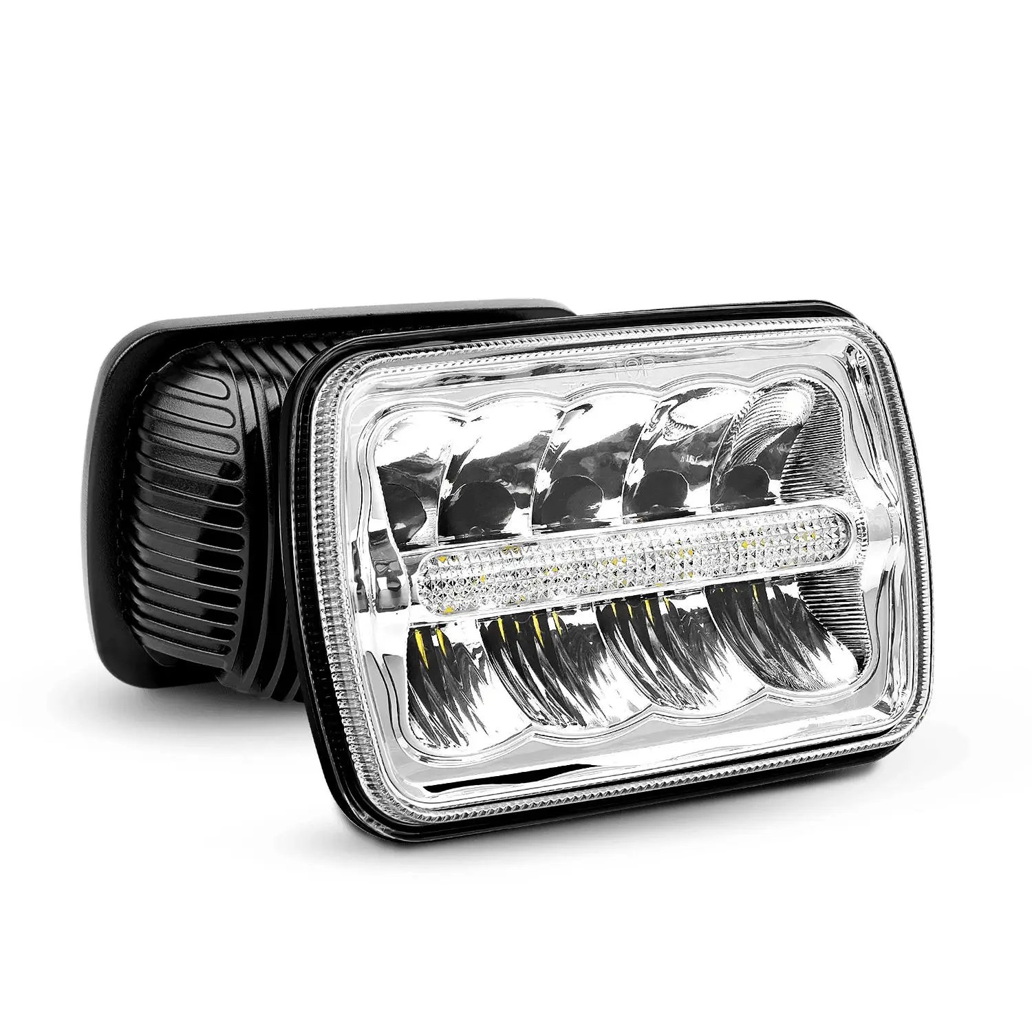Nilight 7x6-5x7 45W Hi/Lo DRL LED Sealed Beam Headlight Bulbs, LED Daytime Front Headlight Bulbs, Front Light Headlight Bulbs (Led), Led Daytime Headlight Headlight Bulbs (Led)