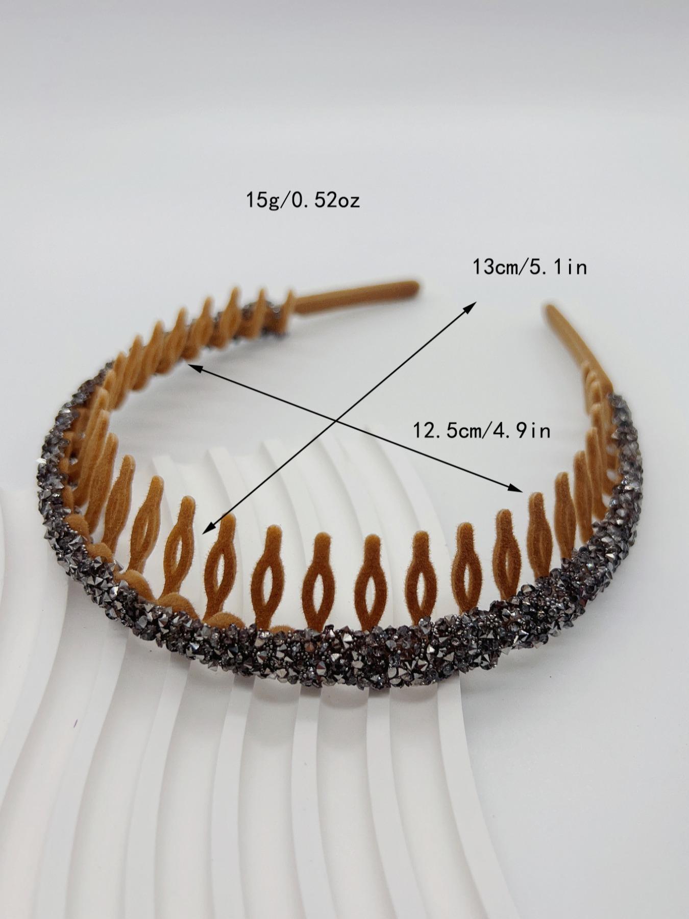 Rhinestone Decor Hair Hoop, Headband Set, Fashionable Hair Accessories for Women & Girls, Elegant All-match Fashion Accessories for Daily Wear