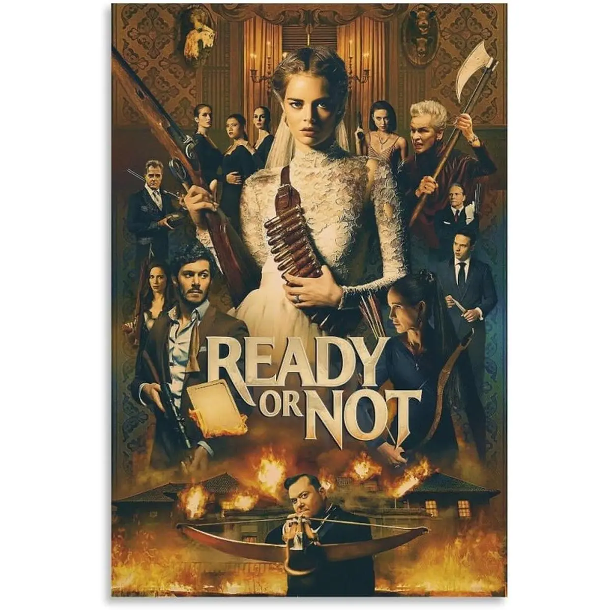 Wall Posters Ready Or Not Movie Posters Canvas Art Poster And Wall Art Picture Print Modern Family Bedroom Decor Posters