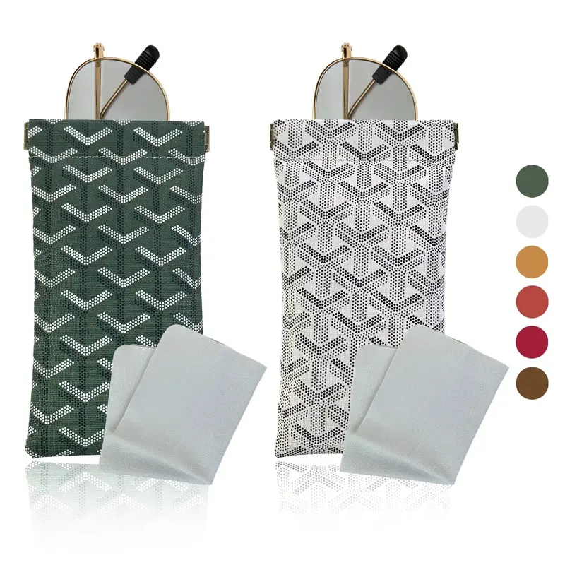 Mini self-closing storage bag, glasses case, sunglasses case, glasses pouch, makeup bag, small storage bag, coin purse, waterproof protective storage bag, lightweight and portable, soft and durable, travel wallet, handbag, unisex gift