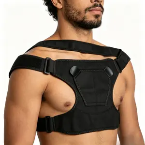 Adjustable Compression Shoulder Brace for Left and Right, Anti-Strain Shoulder Strap, Shoulder Fixator, Ice Pack Vest Shoulder Protector