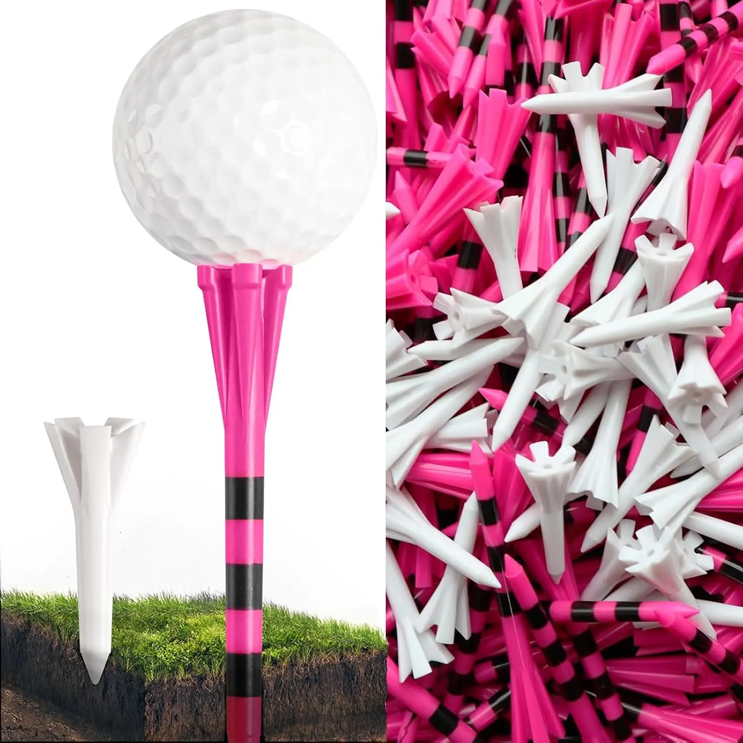 Golf Tees Plastic 100 Pack