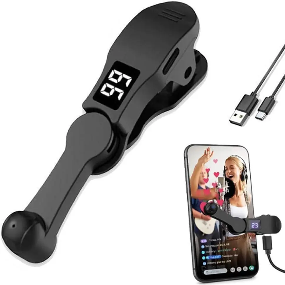 Auto Clicker for Smart Phone, Phone Screen Tapper for Phone Apps Video Live Streaming Gadget Fast Click Simulation Finger Continuous Click (1)