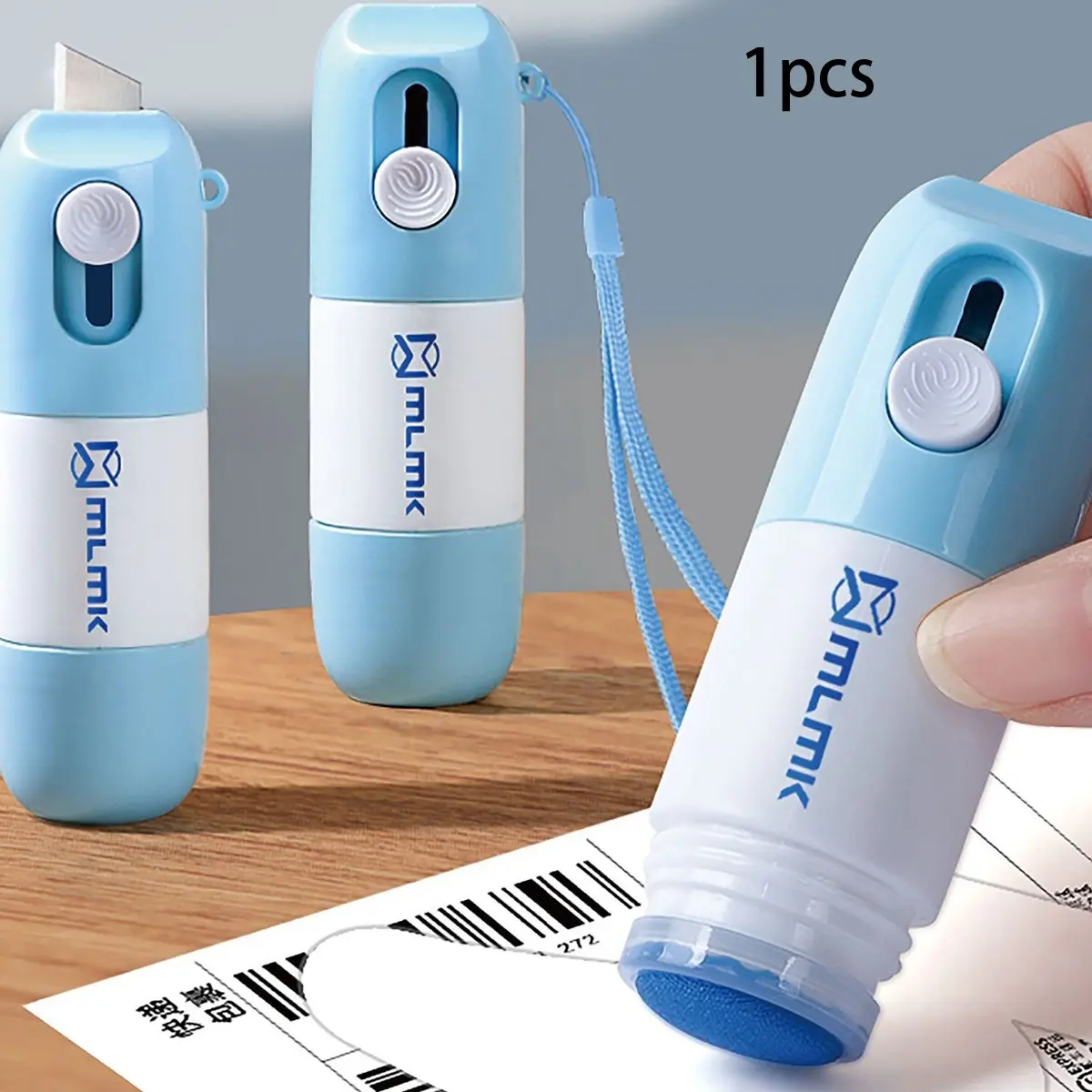 New Integrated Thermal Paper Correction Fluid, Multi-Function Privacy Protection, Quick-Dry Express Mailing Eraser, Essential Unboxing Tool, Portable