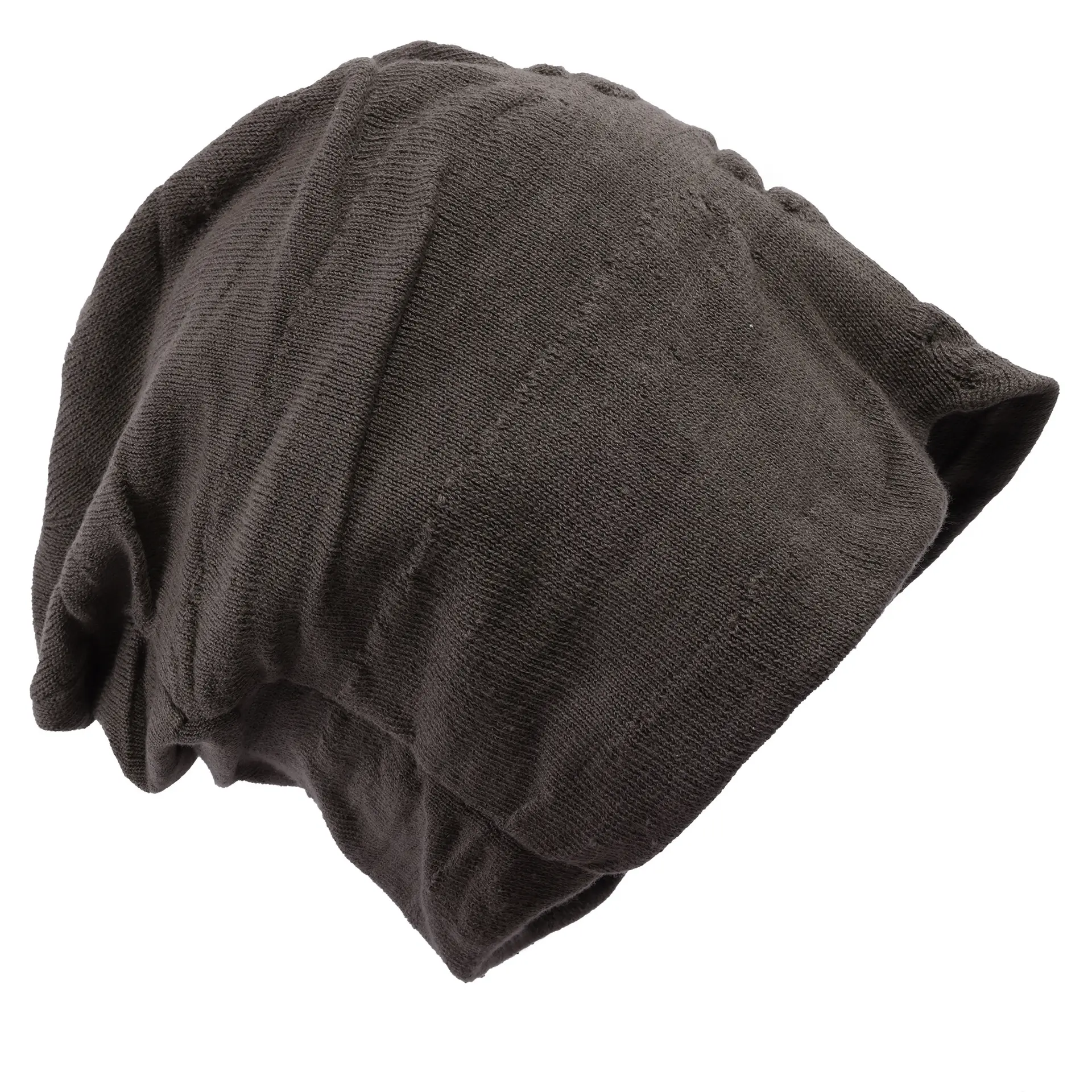 Unisex Soft Knit Slouchy Beanie Hat - Head Wrap, Baggy Fits, Lightweight & Crush Resistant, Stretchy, Solid Color, Effortless Bad Hair Day Cover for Daily Casual Streetwear Outing (Sports & Outdoor Accessory), Casual Wear