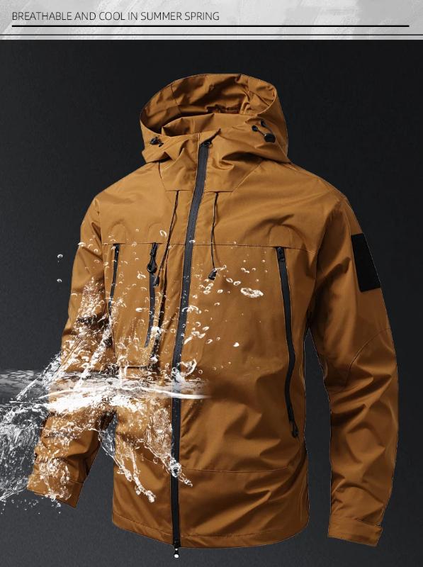 Kyn Apparel Men's Waterproof Hiking Jacket Purple Women Windproof Windbreaker Camping Cycling Trekking Fishing Outdoor Jackets