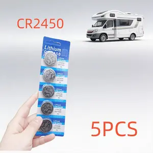 Cr2450 3v Lithium Battery, Button Cell Battery for Keychains, Car Remote Controls, Watches, Other Devices, Alkaline Replacement Battery