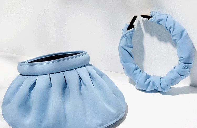 2025 Banana Shell Sun Visor Cap with Female  Protection in Summer Covering Face Beach Visor Riding Empty-top Bucket Hat