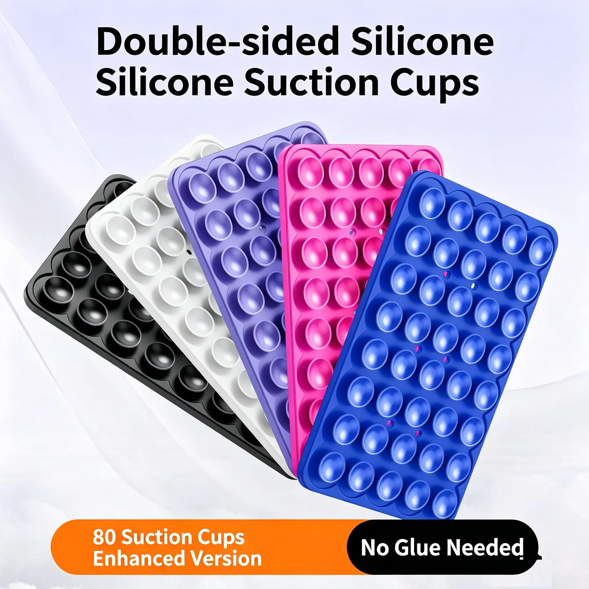 Multi-Functional Dual-Sided Silicone Suction Cup Phone Case, Strong Suction Force, Tablet Compatible, High Aesthetic Value, Soft Adhesive, Cell Phone Holders, Accessories