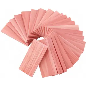 24Pcs American Cedar Blocks for Closet Storage,Cedar Planks Chips for Closet Drawers Organization,100% Natural Aromatic Red Cedar Blocks,100% Natural Red Cedar Wood Chips