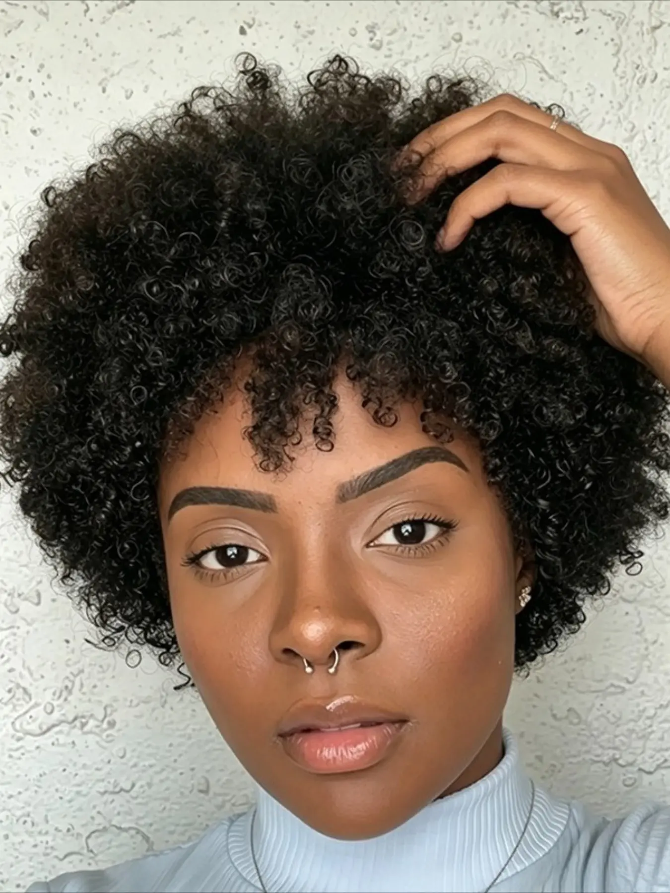 Human Hair Wig Natural Afro Wig 150% Density Afro Kinky Curly Textured Wigs Pixie Wig 6 Inch Human Hair Wig Machine Made Wig Natural Look for Daily Use, Music Festivals & Parties, Versatile Styling, Party Accessory, Comfortable Fit Cap 1PC