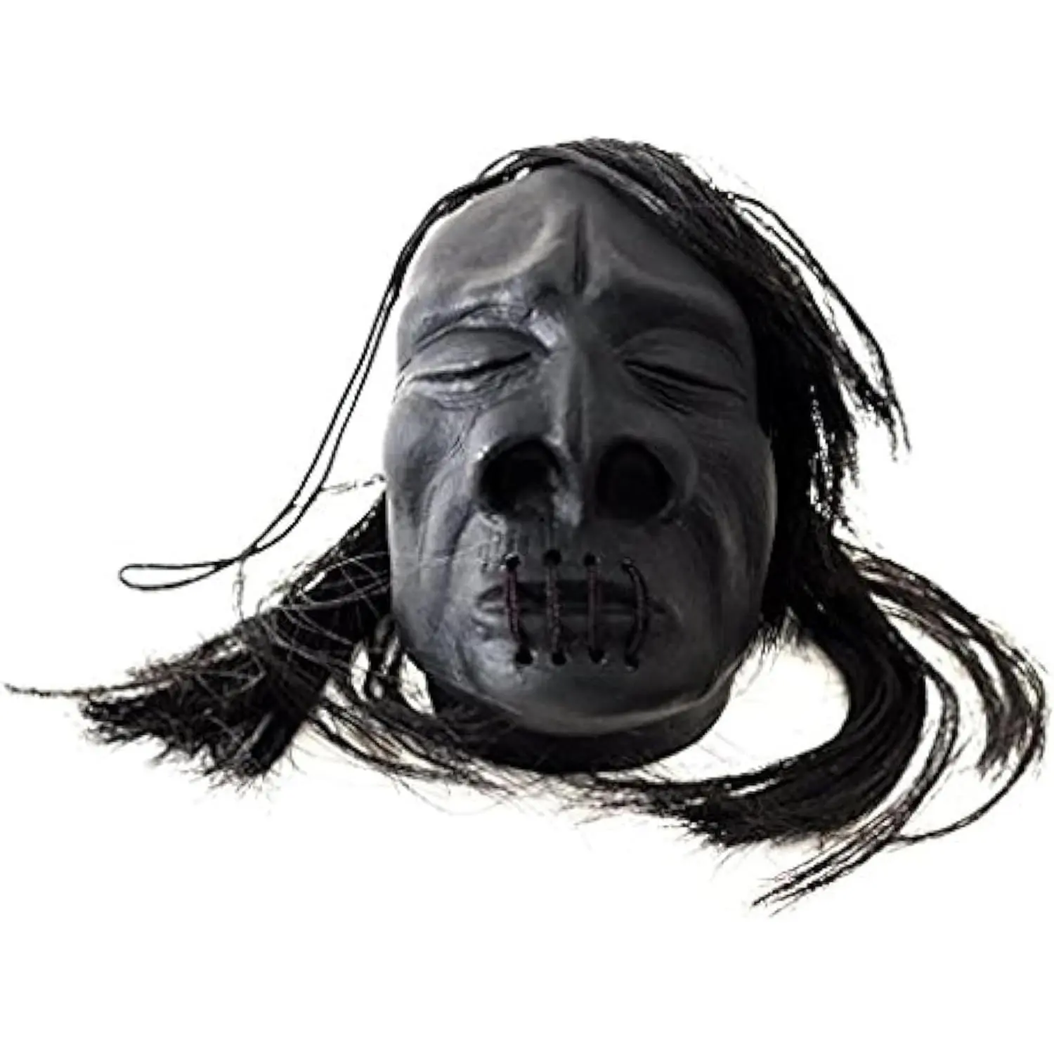Voodoo Shrunken Head | Shrunken Head Prop | Halloween Scary Heads Prop | Mini Scary Voodoo Heads | Creepy Halloween Novelty Decor | Witch Doctor Decor | Spooky Haunted House Decorations | Black | 3"