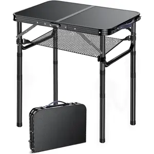 Folding TV Tray, Foldable Dining Tray, Adjustable Height, Food Snack Serving Sofa Side Table, Sturdy Aluminum Portable Sofa Tray, Suitable for Outdoor and Indoor Camping, Picnics, Beds, Sofas, and Living Rooms