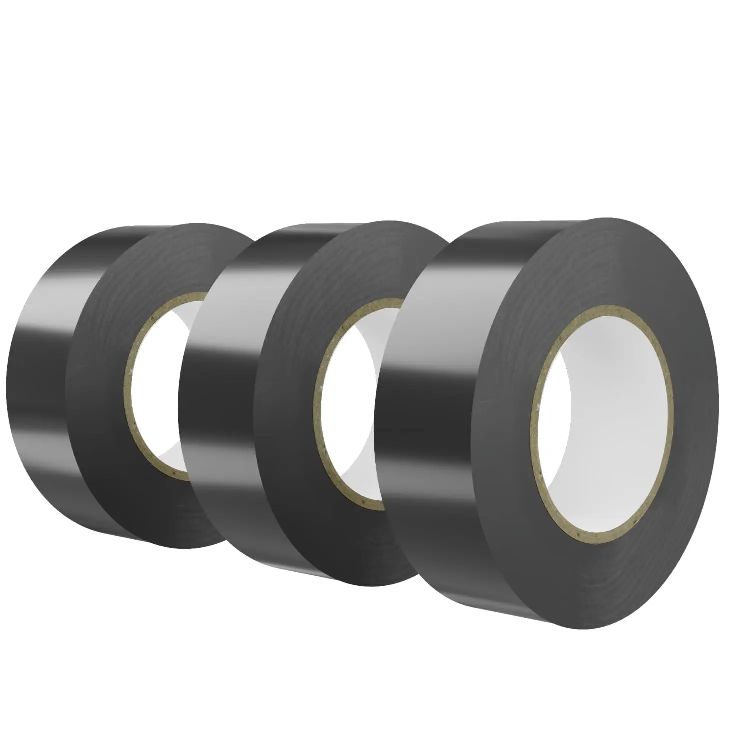 0.75" x66ft 3 Pk Electrical Tape,  Flame Retardant. | 3-Pack. Rated 600V.  PVC material ensures  Adhesion. UV, , Abrasion Resistant. Ideal DIY & industrial.