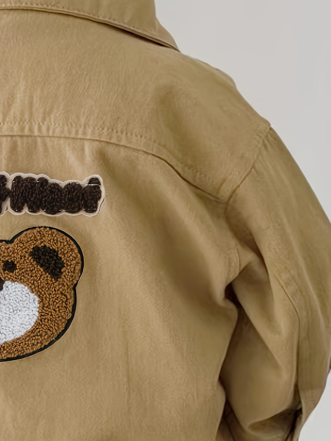 NewBoys' Outerwear Jacket Windbreaker 2025 Cute Cartoon Letter Embroidery Random Pattern Autumn Sports Teenagers Christmas Gift Clothing(Gift)11